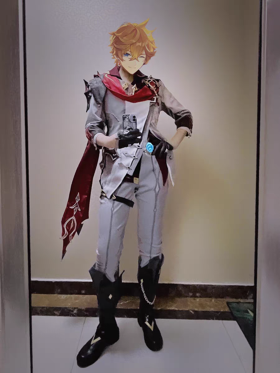 原神げんしん タルタリヤ リニューアル後 三分妄想製 コスプレ衣装 高級感フルセット 新品 - 画像 (2)