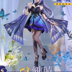 刻晴(こくせい)の衣装「霓裾の舞」 三分妄想製 コスプレ衣装 高級感フルセット 新品