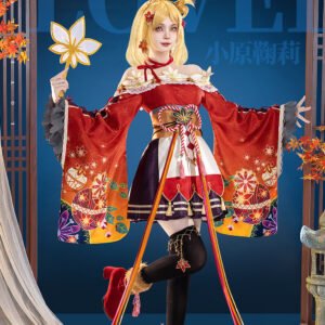 LoveLive! 紅葉編 小原 鞠莉 コスプレ衣装 高級感フルセット 新品