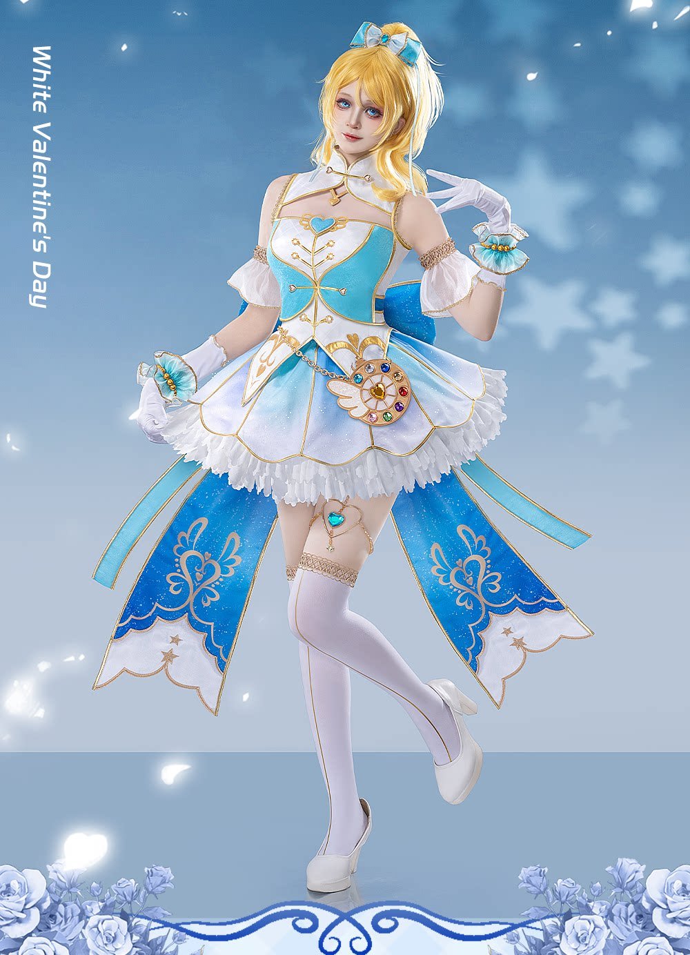 LoveLive! お化粧の魔法編 絢瀬 絵里 コスプレ衣装 高級感フルセット 新品